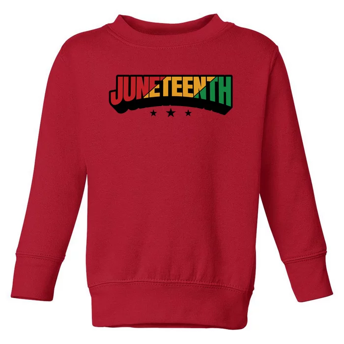 Juneteenth Sign Trendy Toddler Sweatshirt