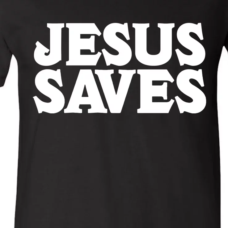 Jesus Saves The Easter's Day Gift Love Jesus Christ V-Neck T-Shirt