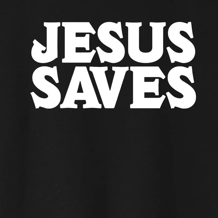 Jesus Saves The Easter's Day Gift Love Jesus Christ Women's Crop Top Tee