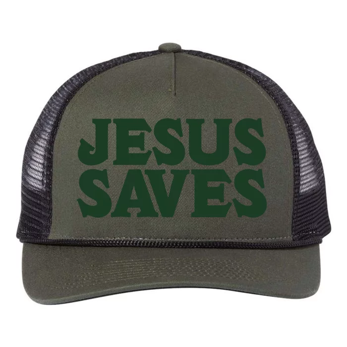 Jesus Saves The Easter's Day Gift Love Jesus Christ Retro Rope Trucker Hat Cap