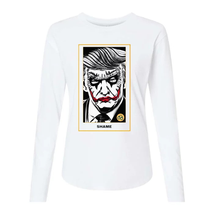 Joker Shame The Politician Essential . Womens Cotton Relaxed Long Sleeve T-Shirt