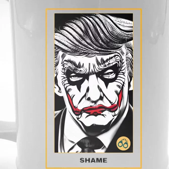 Joker Shame The Politician Essential . Front & Back Beer Stein