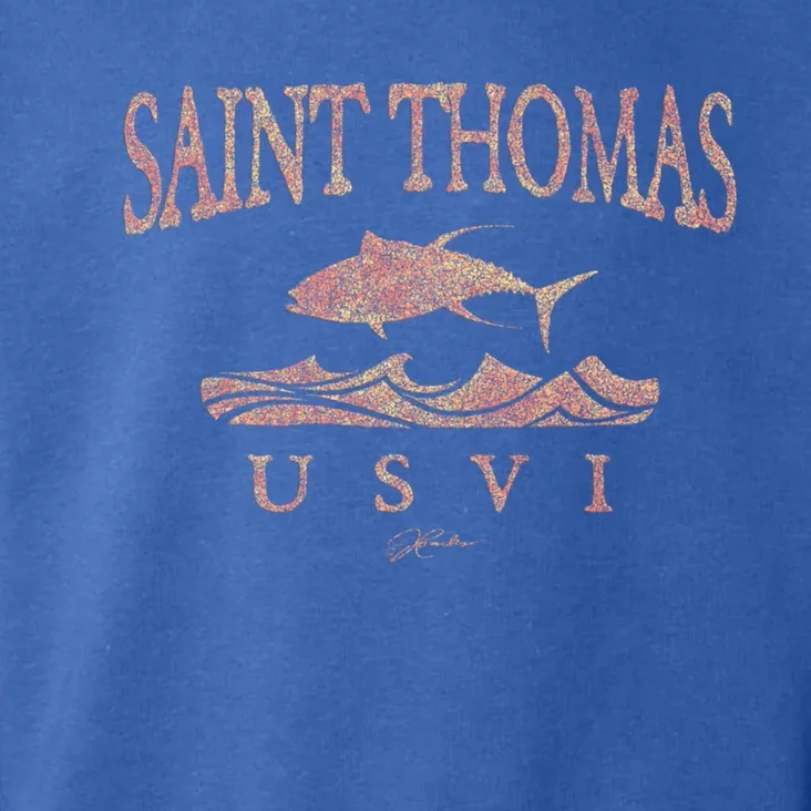 Jcombs: Saint Thomas Usvi Yellowfin Tuna Over Waves Gift Toddler Hoodie