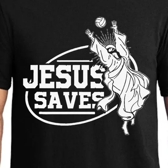 Jesus Saves Volleyball Gift Girls Pajama Set