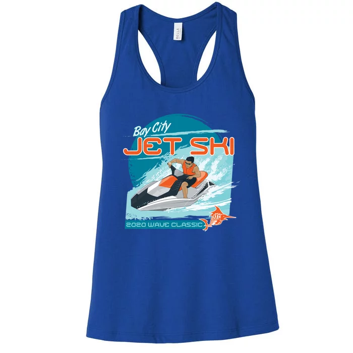 Jet Ski Water Sport Fun Summer Gift Women's Racerback Tank