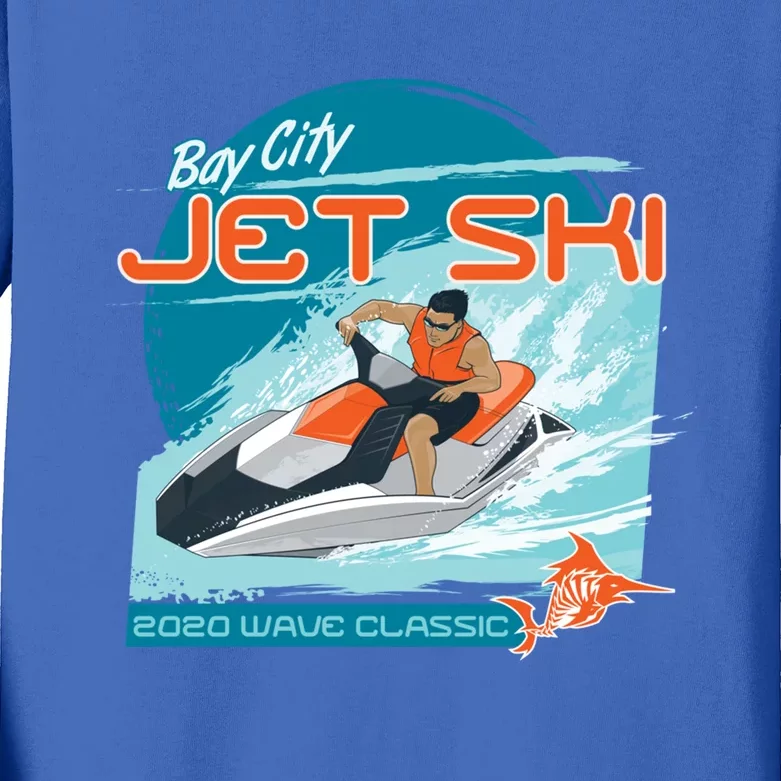 Jet Ski Water Sport Fun Summer Gift Kids Long Sleeve Shirt