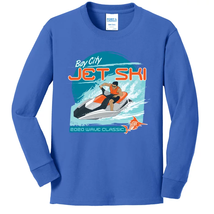 Jet Ski Water Sport Fun Summer Gift Kids Long Sleeve Shirt