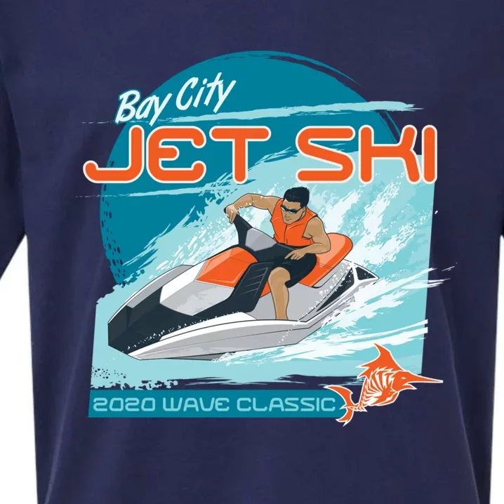 Jet Ski Water Sport Fun Summer Gift Sueded Cloud Jersey T-Shirt