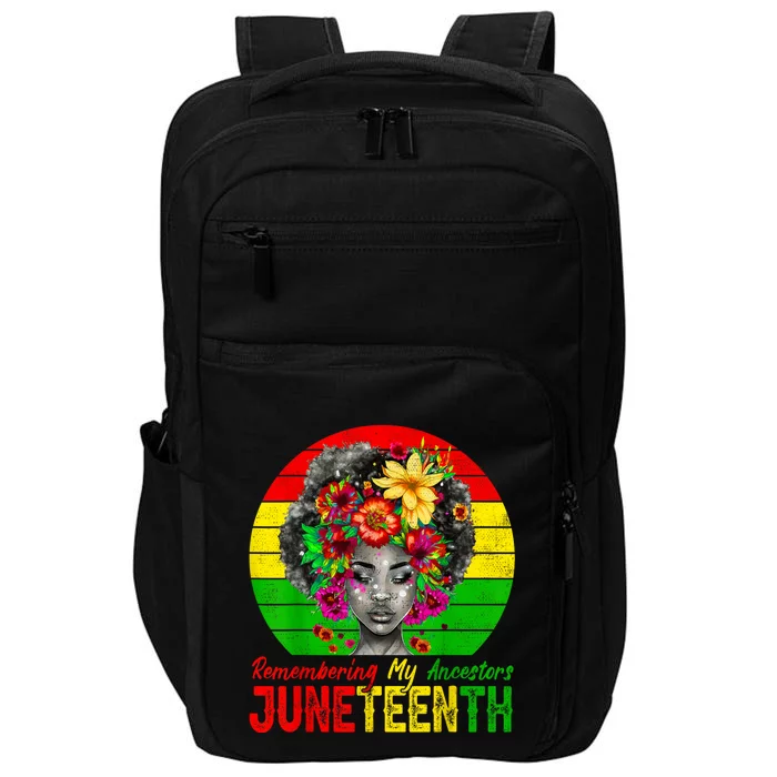 Juneteenth Shirts Women Remembering My Ancestors Black Women Impact Tech Backpack