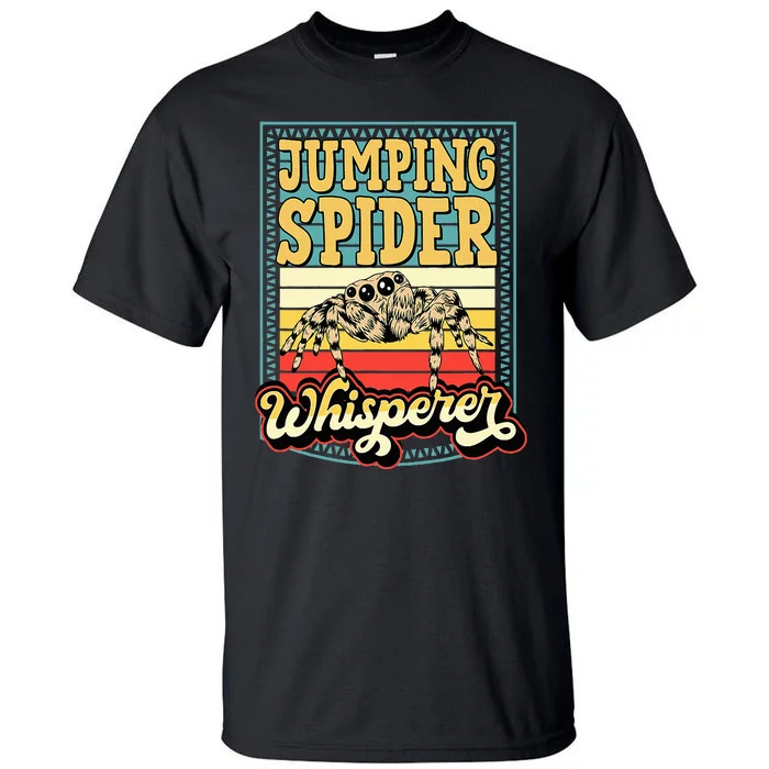 Jumping Spider Whisperer Funny Pet Jumping Spider Meme Tall T-Shirt