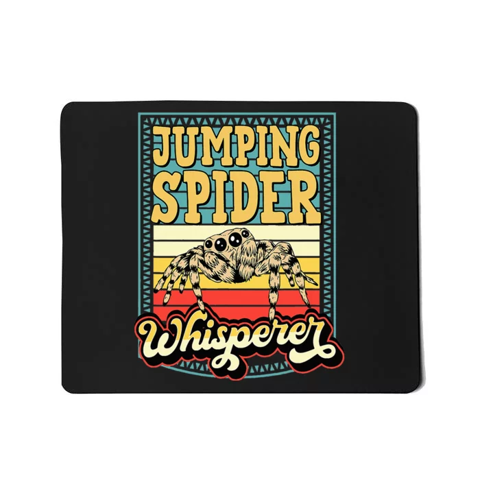 Jumping Spider Whisperer Funny Pet Jumping Spider Meme Mousepad