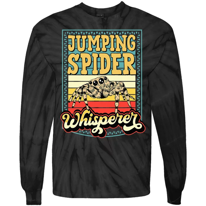 Jumping Spider Whisperer Funny Pet Jumping Spider Meme Tie-Dye Long Sleeve Shirt