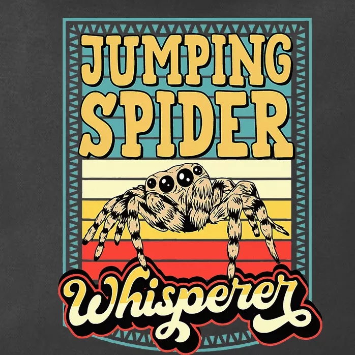 Jumping Spider Whisperer Funny Pet Jumping Spider Meme Zip Tote Bag