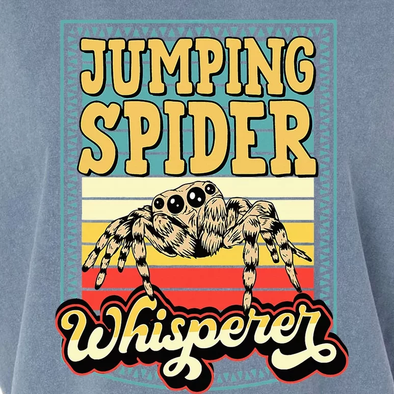 Jumping Spider Whisperer Funny Pet Jumping Spider Meme Garment-Dyed Women's Muscle Tee