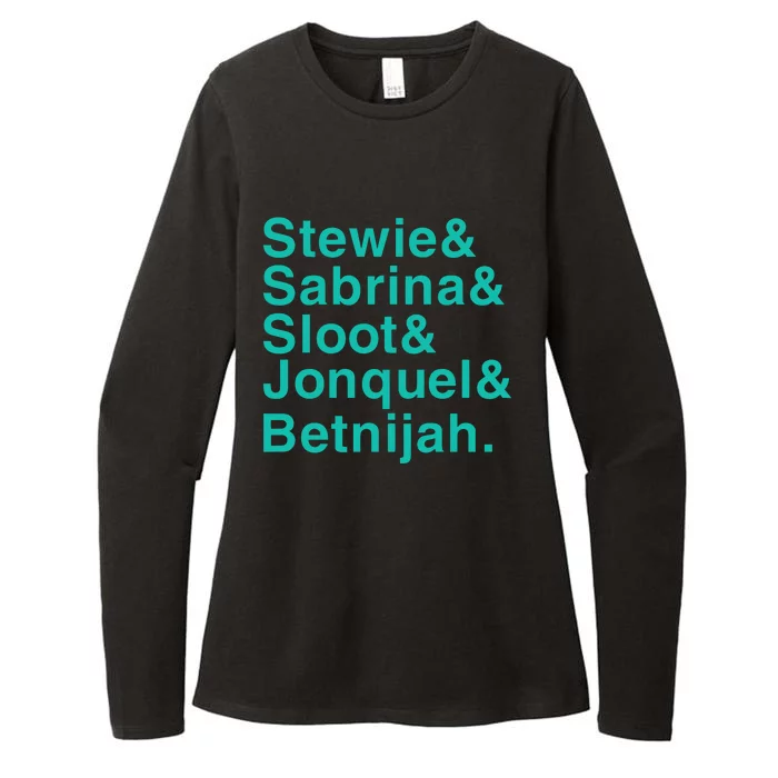 Jason Sudeikis Wearing Stewie & Sabrina & Sloot & Jonquel & Betnijah Womens CVC Long Sleeve Shirt