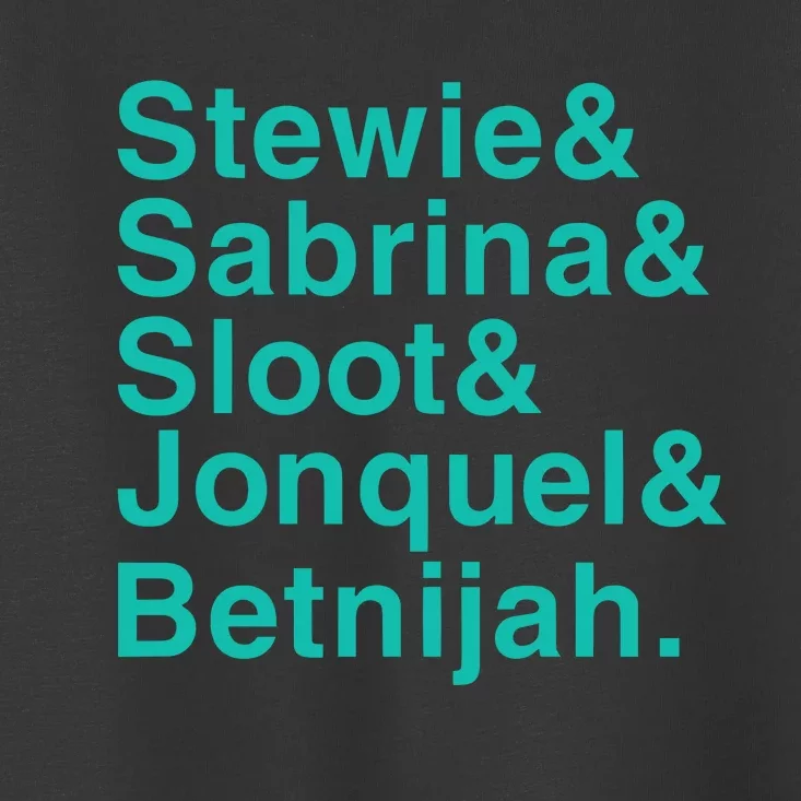 Jason Sudeikis Wearing Stewie & Sabrina & Sloot & Jonquel & Betnijah Toddler T-Shirt