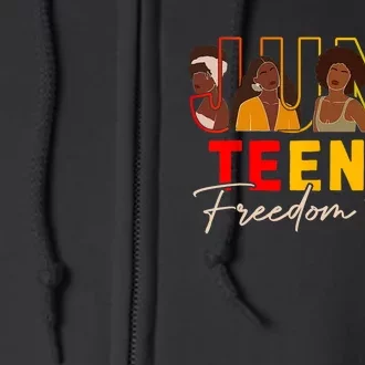 Juneteenth Shirts Women Men Black Power Black Freedom 1865 Full Zip Hoodie