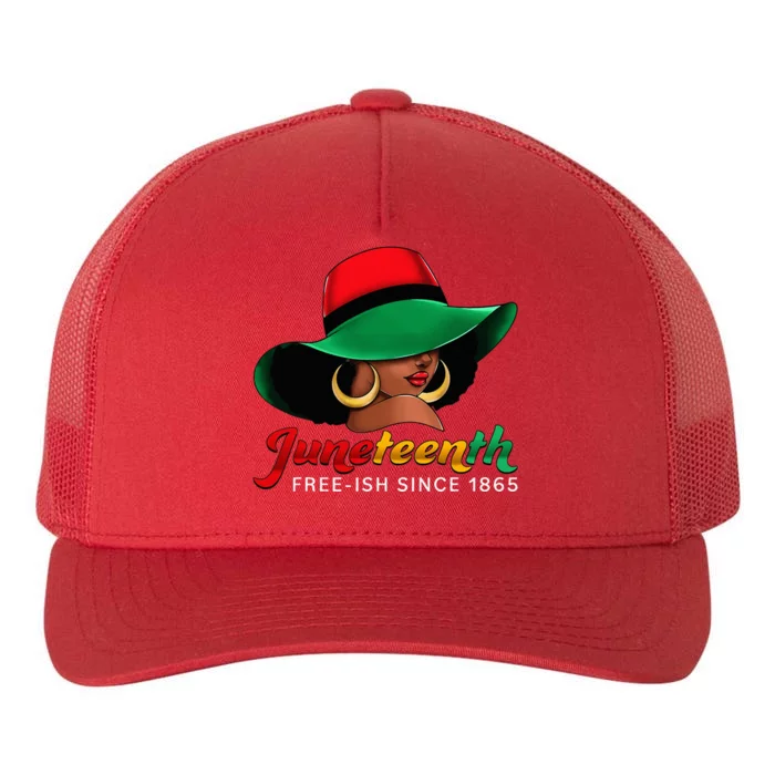 Juneteenth Shirts Women Celebrating Black Freedom Day 1865 Yupoong Adult 5-Panel Trucker Hat