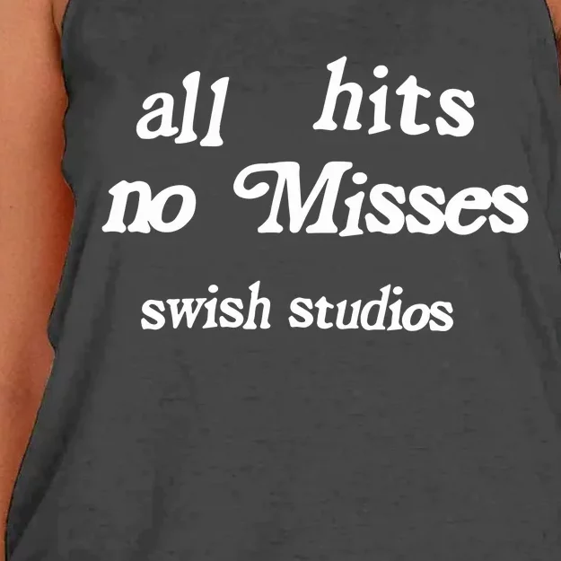 Jalen Suggs Wearing All Hits No Misses Swish Studios Women's Knotted Racerback Tank