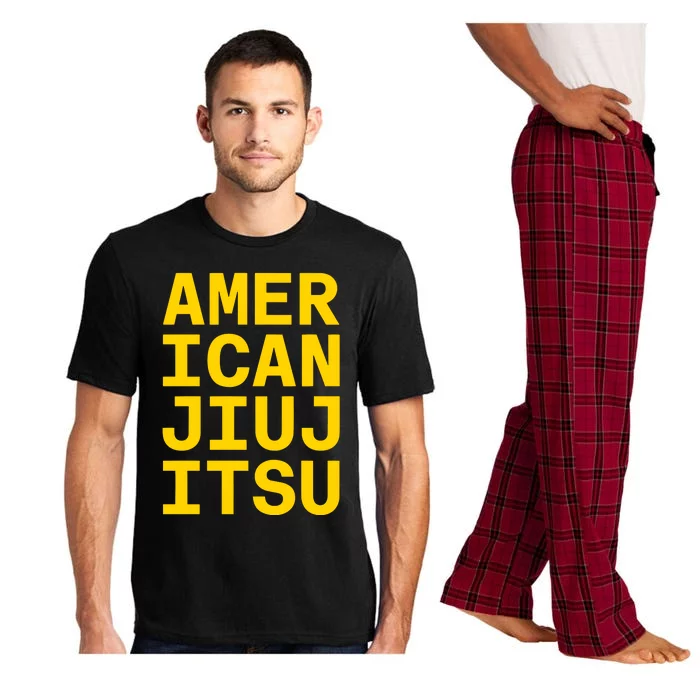 Jake Shields Wearing Amer Ican Jiuj Itsu Pajama Set