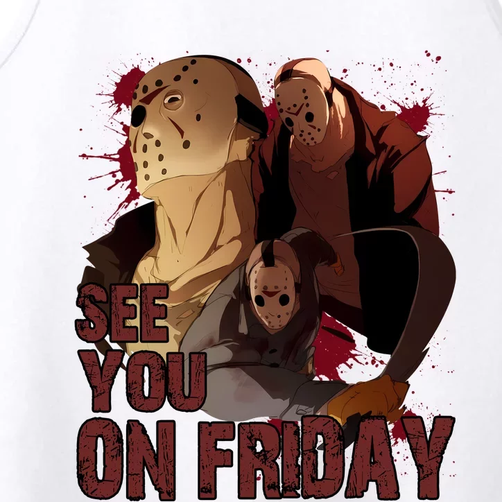 Jason See You On Friday Jason Halloween Horror Performance Tank