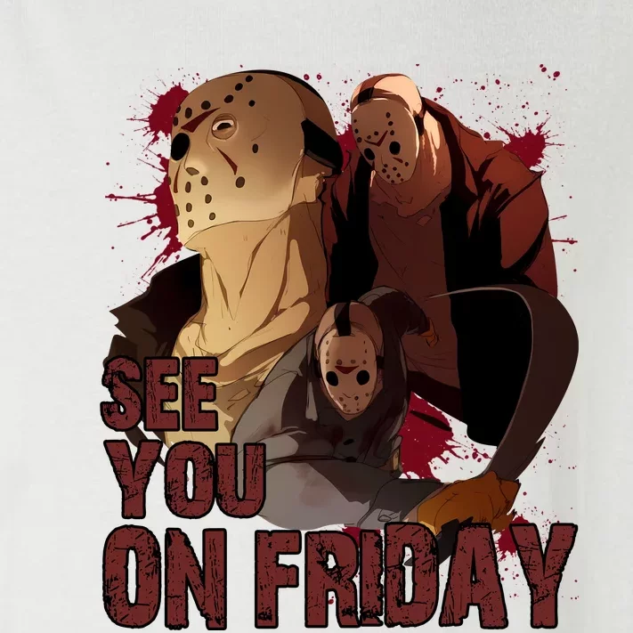 Jason See You On Friday Jason Halloween Horror Toddler Long Sleeve Shirt