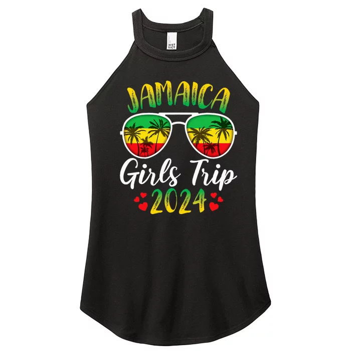 Jamaica Trip 2024 Family Matching Summer Vacation Women’s Perfect Tri Rocker Tank