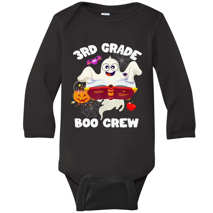 Join The 3rd Grade Boo Crew Spooky Halloween Baby Long Sleeve Bodysuit