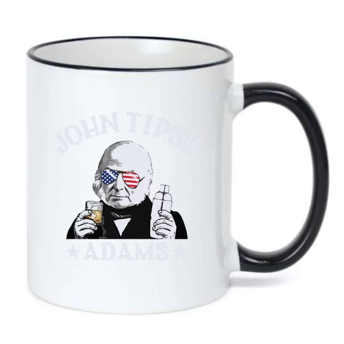 John Tipsy Adams President John Quincy Adams 4th Of July Black Color Changing Mug