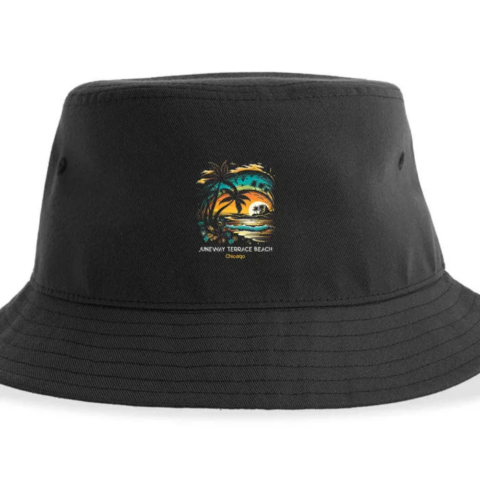 Juneway Terrace Beach Chicago Sustainable Bucket Hat