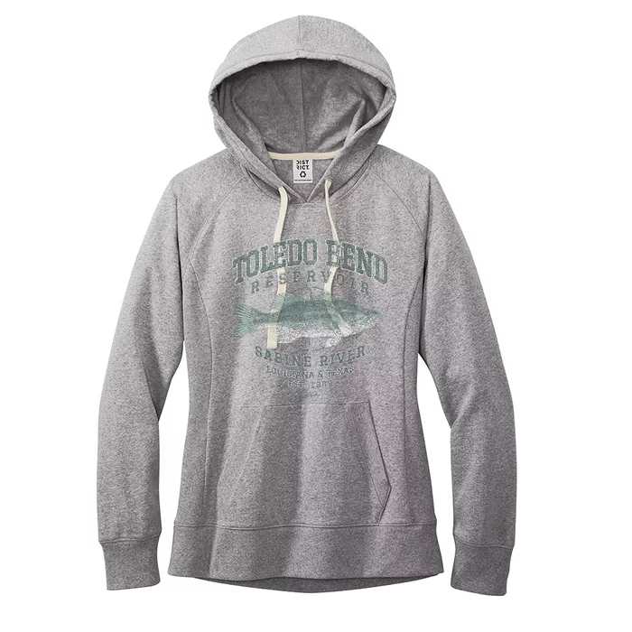 JCombs Toledo Bend Reservoir With Largemouth Bass Women's Fleece Hoodie