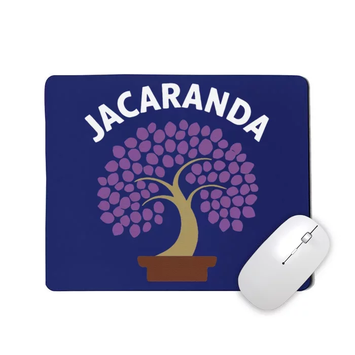 Jacaranda Tree Bonsai Art Purple Blossom Mousepad