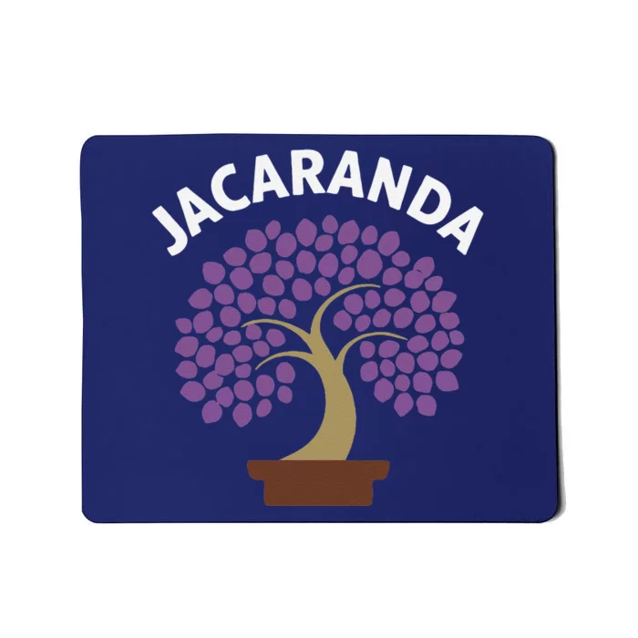 Jacaranda Tree Bonsai Art Purple Blossom Mousepad