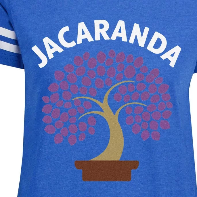 Jacaranda Tree Bonsai Art Purple Blossom Enza Ladies Jersey Football T-Shirt