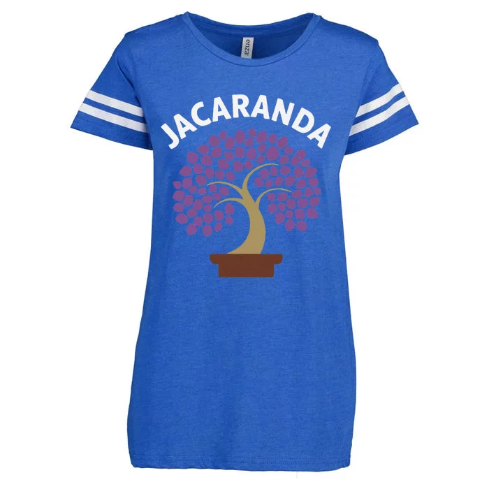 Jacaranda Tree Bonsai Art Purple Blossom Enza Ladies Jersey Football T-Shirt