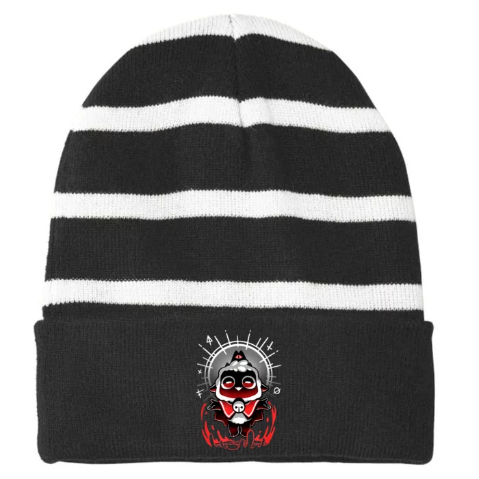 Join The Cult Cult Of The Lamb Cute Gamer Cult Of The Lamb Striped Beanie with Solid Band