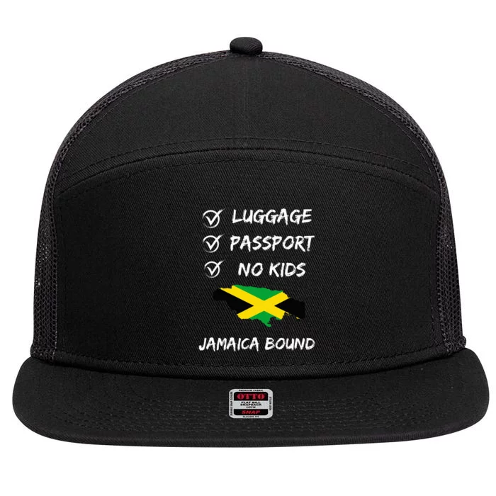 Jamaican Travel Clothing For Your Next Vacation To Jamaica 7 Panel Mesh Trucker Snapback Hat