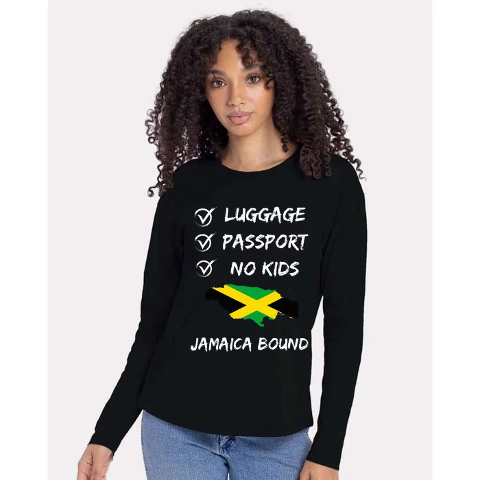 Jamaican Travel Clothing For Your Next Vacation To Jamaica Womens Cotton Relaxed Long Sleeve T-Shirt