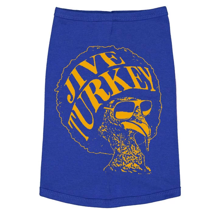 Jive Thanksgiving Cool Turkey Head Retro Silhouette Doggie Tank