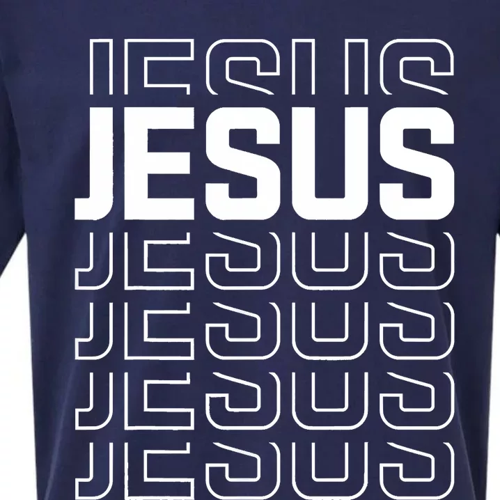 Jesus Trendy Christian Sueded Cloud Jersey T-Shirt