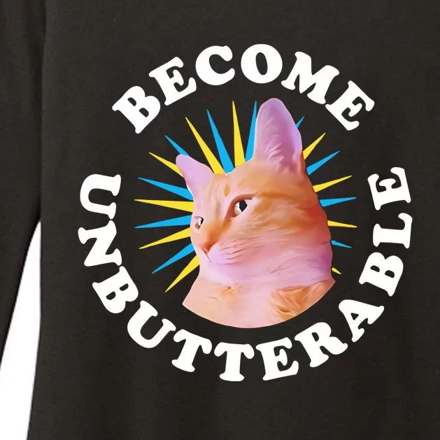 Jorts The Cat – Become Unbutterable Womens CVC Long Sleeve Shirt