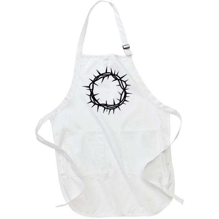 Jesus Thorn Crown Full-Length Apron With Pocket