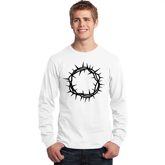 Jesus Thorn Crown Tall Long Sleeve T-Shirt