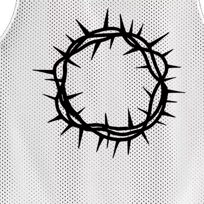 Jesus Thorn Crown Mesh Reversible Basketball Jersey Tank