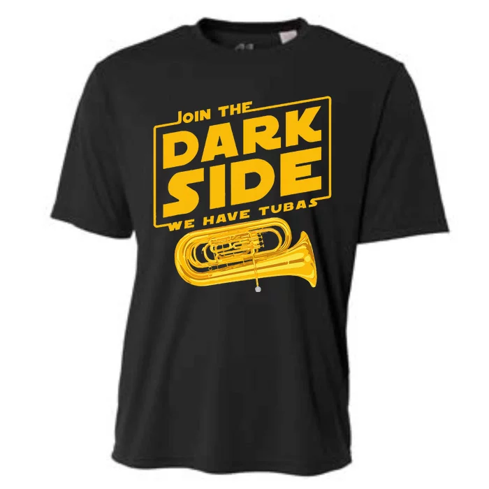 Join The Dark Side Tuba Player Cooling Performance Crew T-Shirt