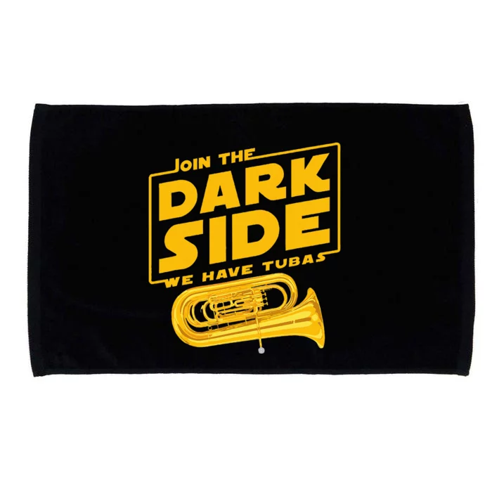 Join The Dark Side Tuba Player Microfiber Hand Towel