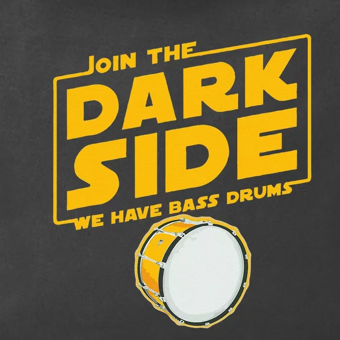 Join The Dark Side Bass Drum Player Zip Tote Bag