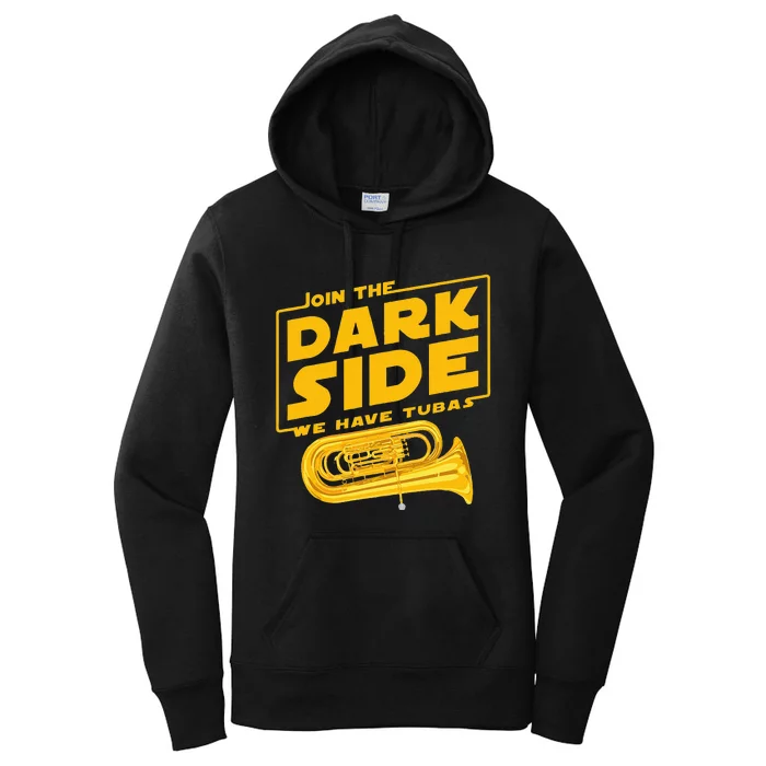 Join The Dark Side Tuba Player Women's Pullover Hoodie