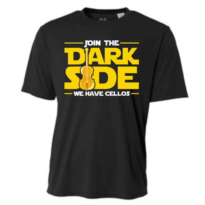 Join The Dark Side We Have Cellos Cellist Orchestra Musician Cooling Performance Crew T-Shirt