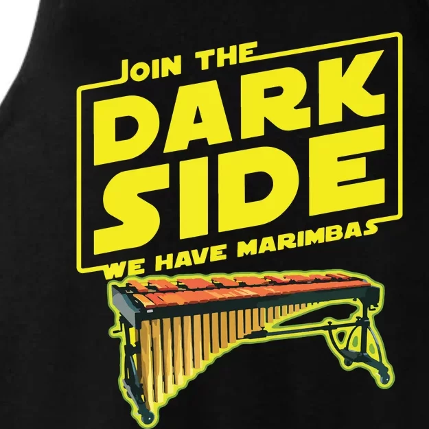 Join The Dark Side Marimba Player Ladies Tri-Blend Wicking Tank